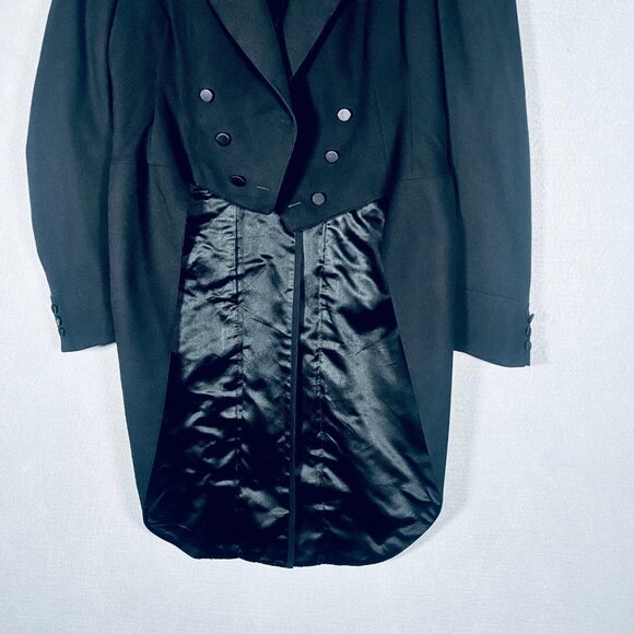 Vintage Brooks Brothers Jacket Mens 40 Black Wool Double Breasted Coat Circus - Picture 2 of 14